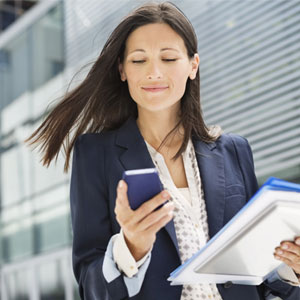 Business Women with Phone